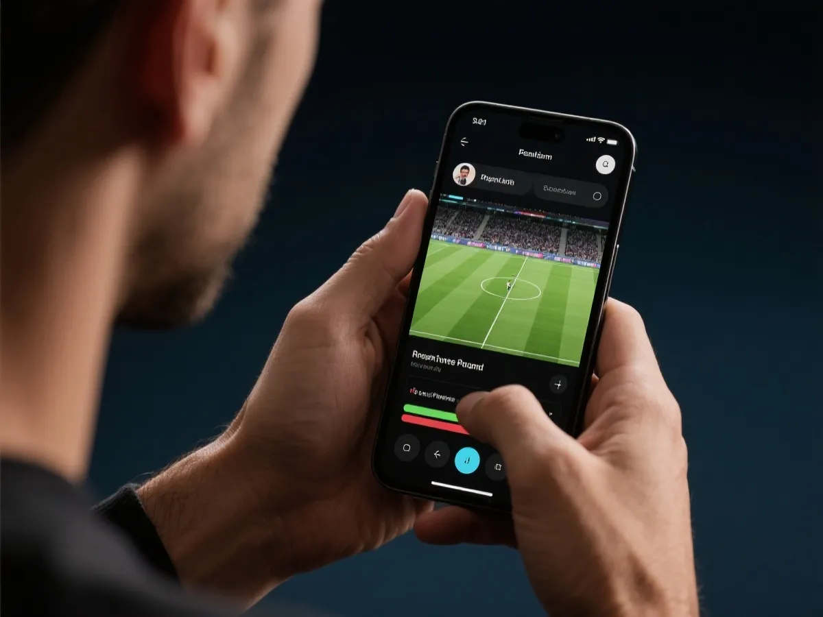 移动端查看比赛信息示意图